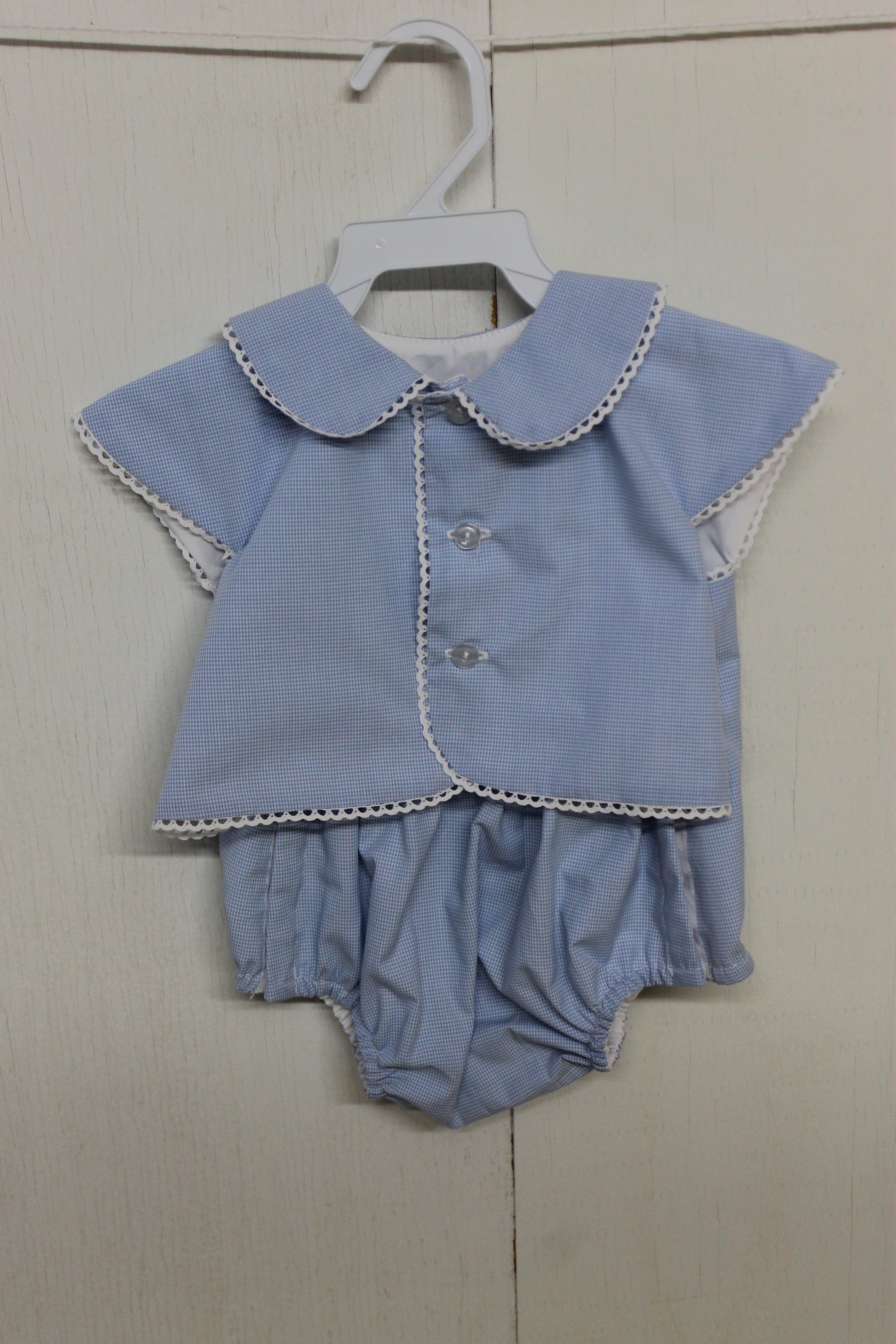 Boy all in One - Blue Micro Check