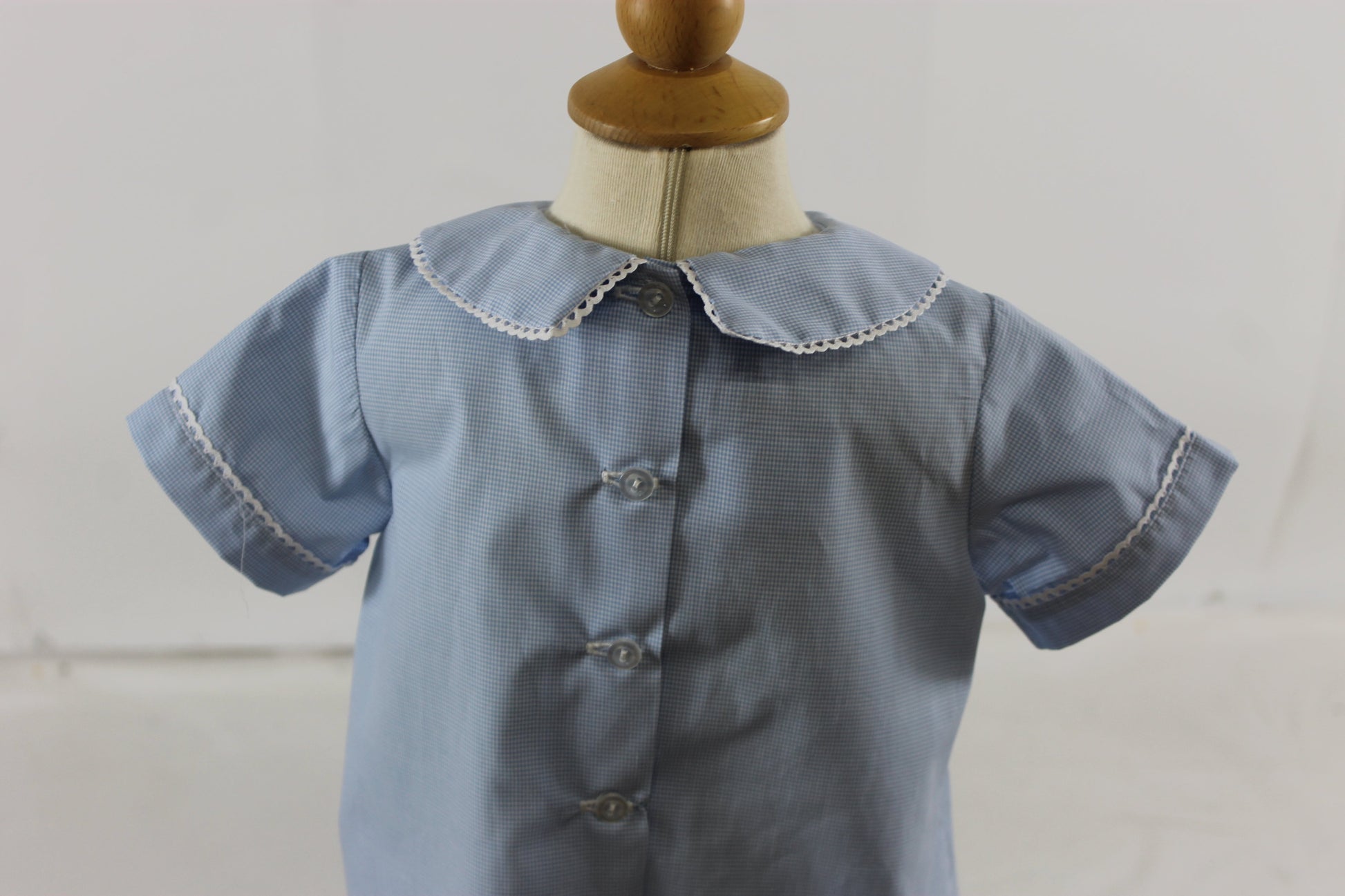 Anthony Bloomer Set - blue micro check
