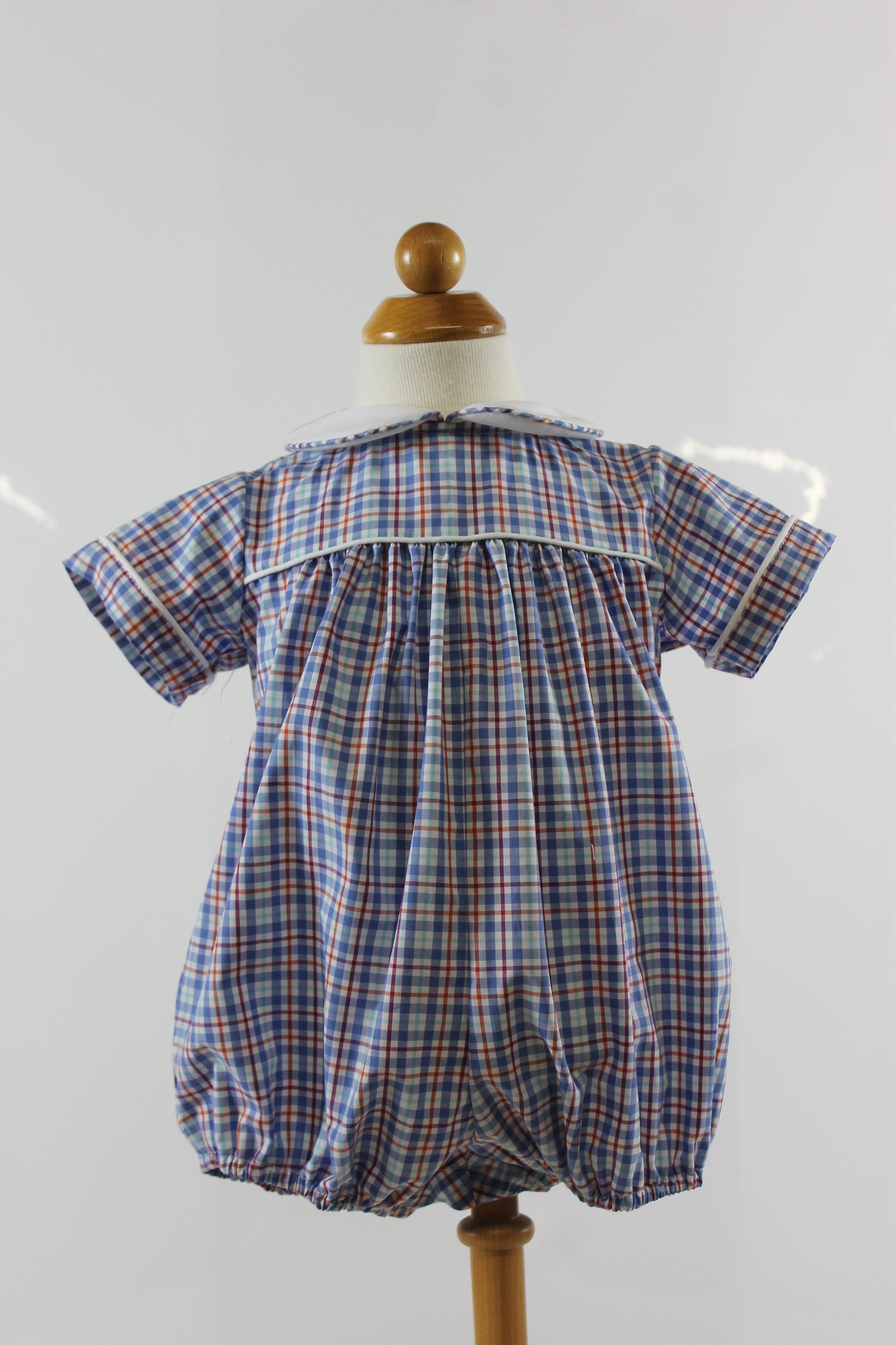 Andrew Bubble - blue red plaid