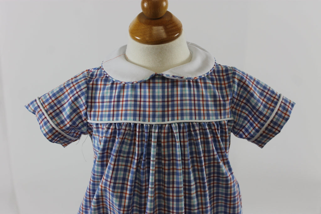 Andrew Bubble - blue red plaid