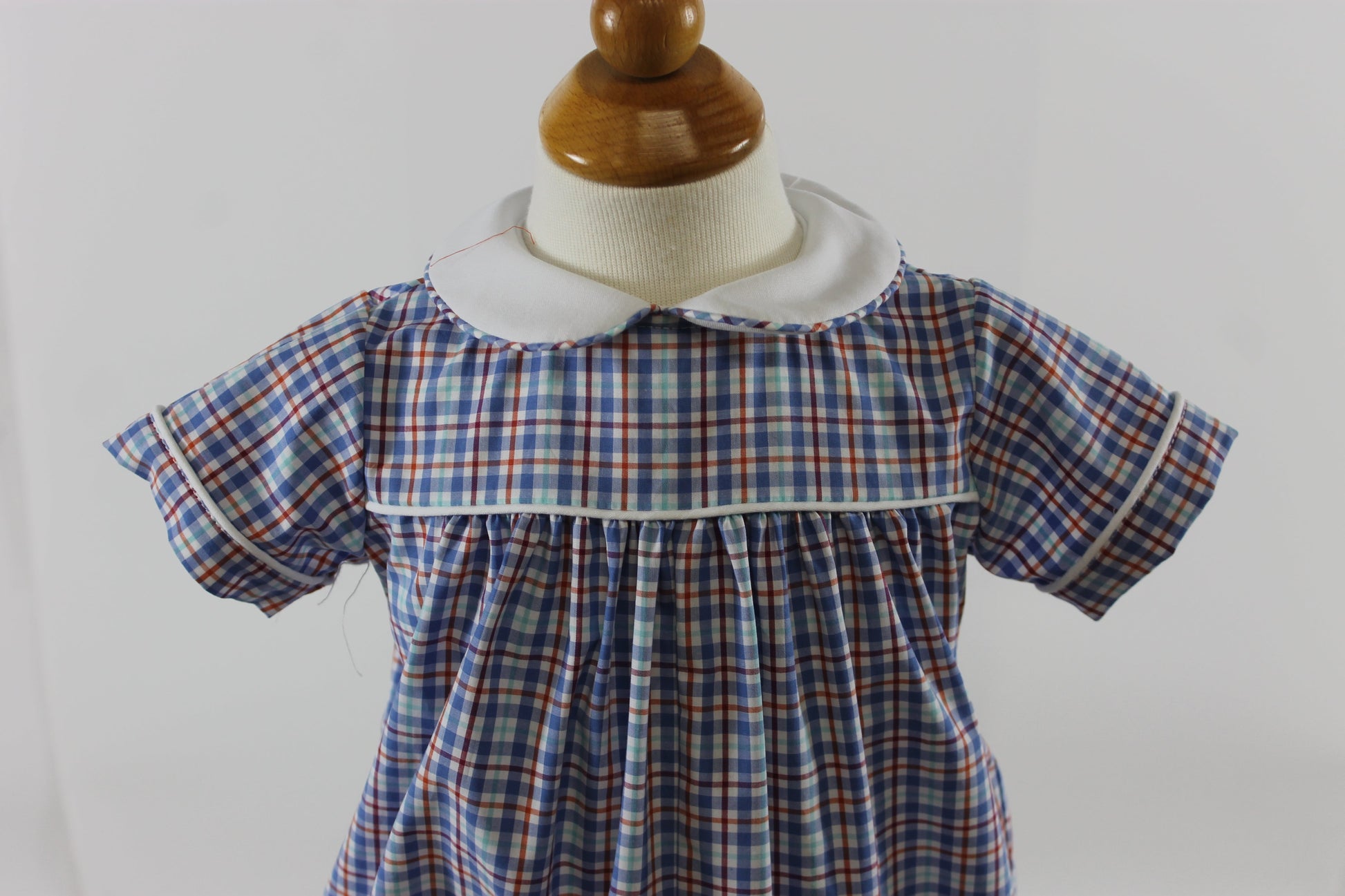 Andrew Bubble - blue red plaid