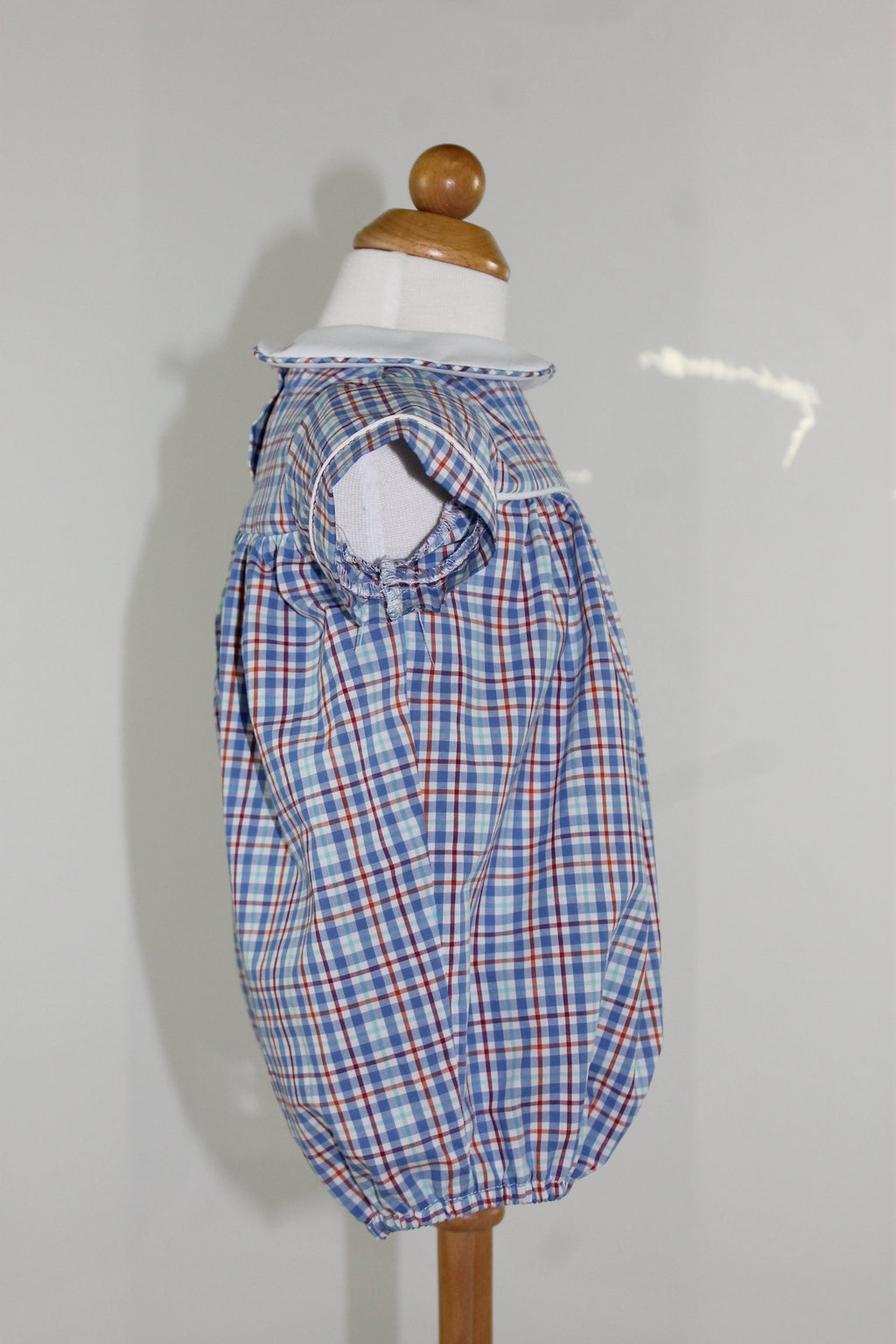 Andrew Bubble - blue red plaid