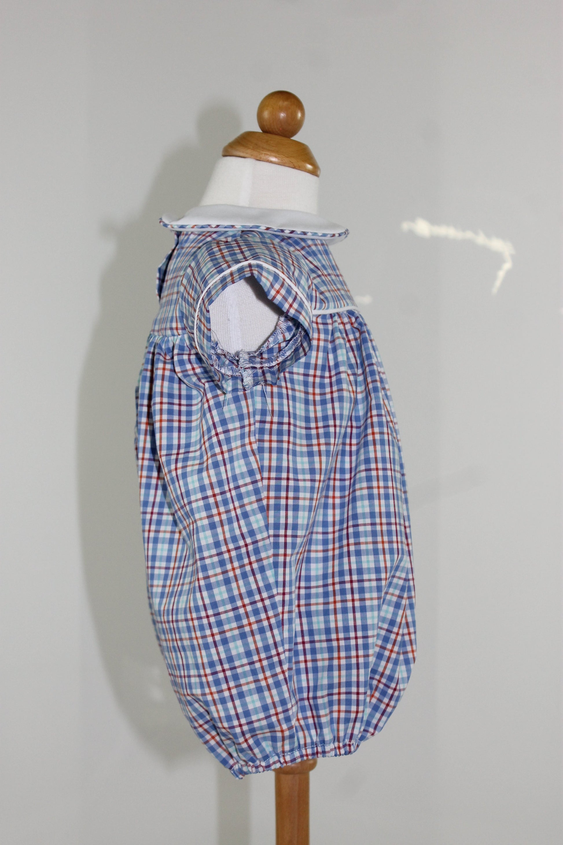 Andrew Bubble - blue red plaid