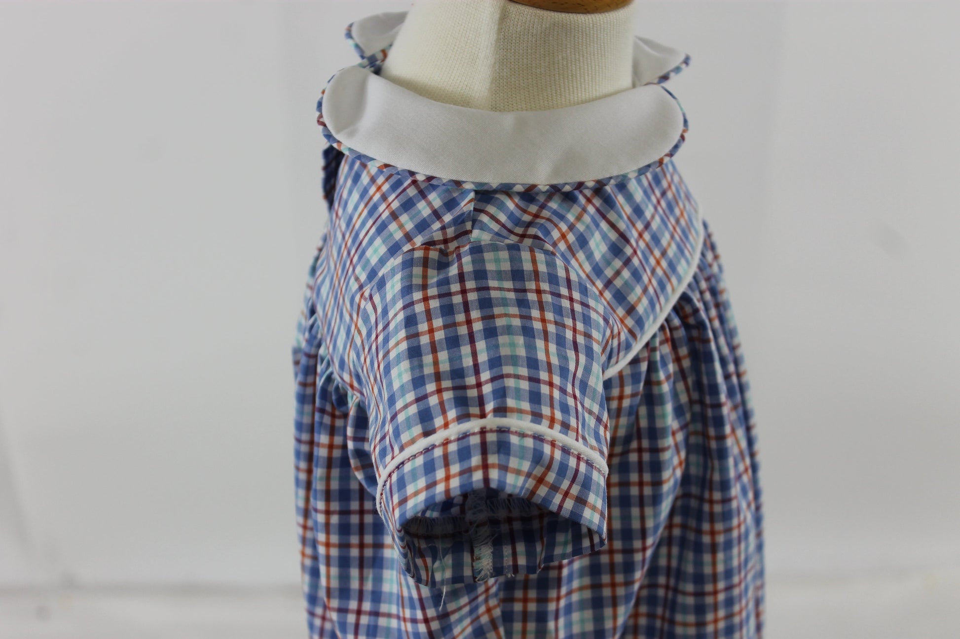Andrew Bubble - blue red plaid