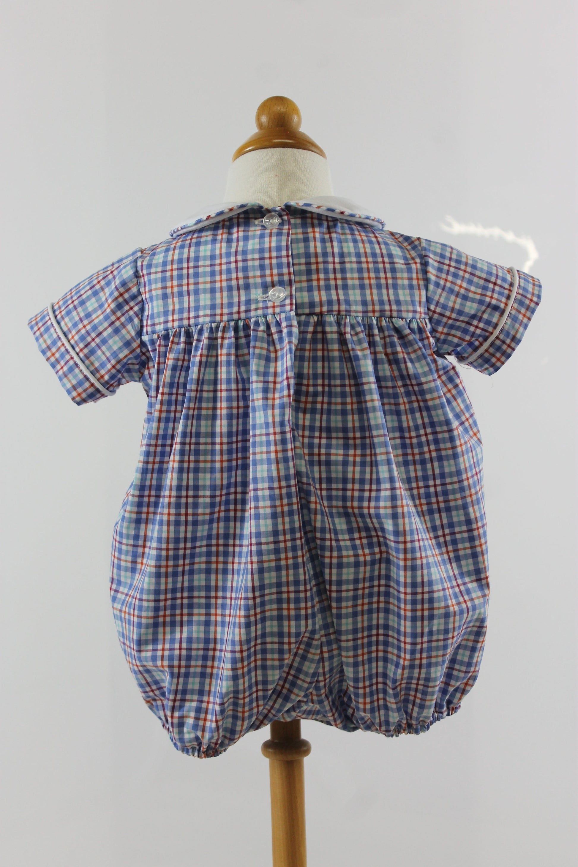 Andrew Bubble - blue red plaid