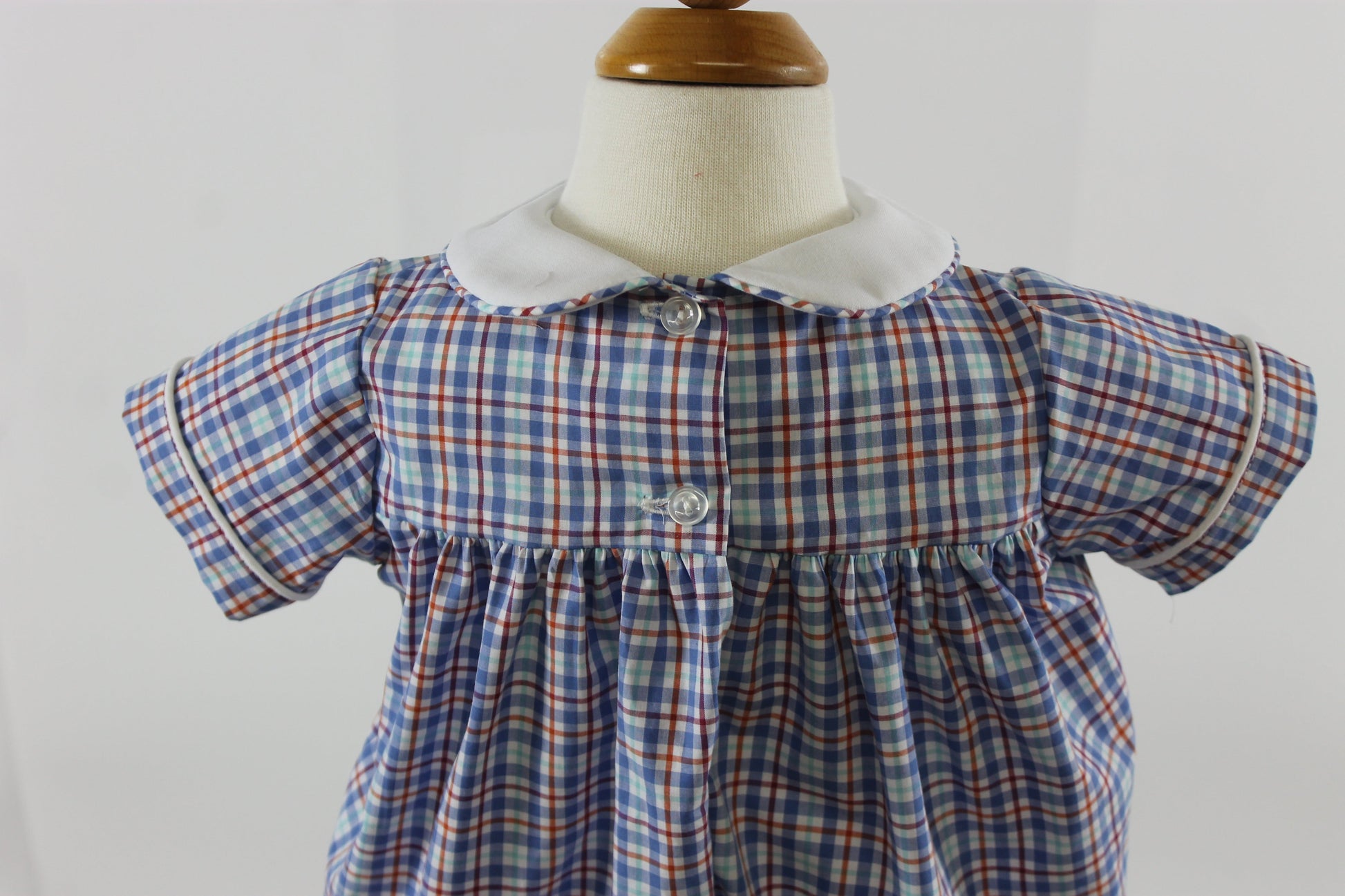 Andrew Bubble - blue red plaid