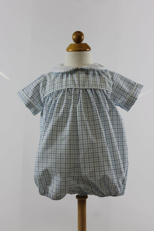 Andrew Bubble - blue mint plaid