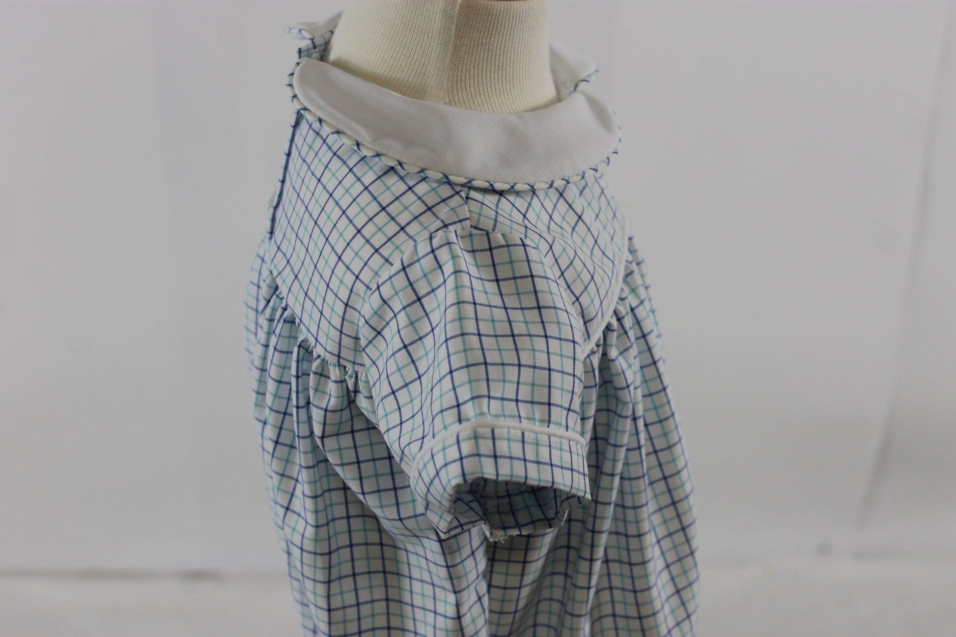 Andrew Bubble - blue mint plaid