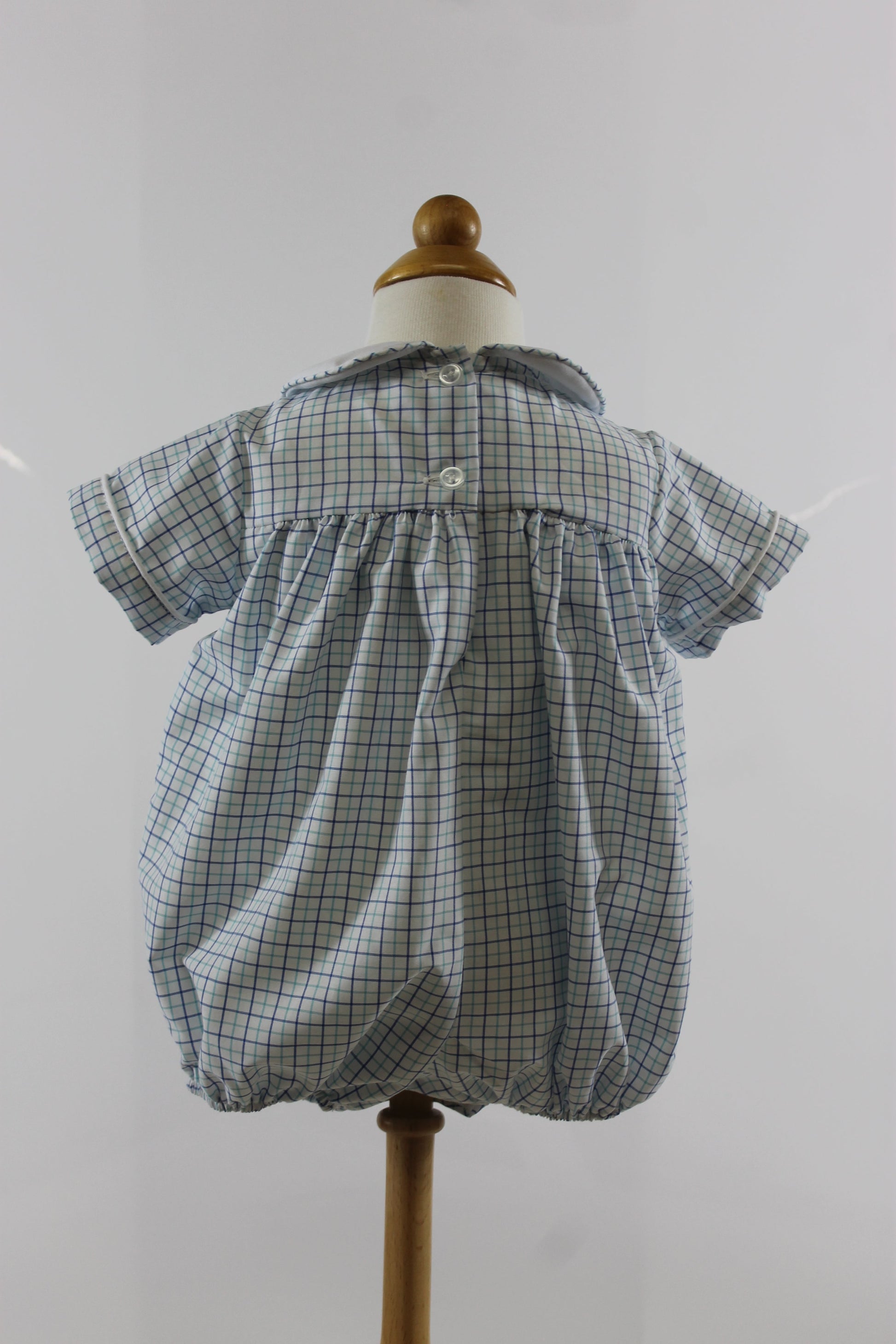 Andrew Bubble - blue mint plaid