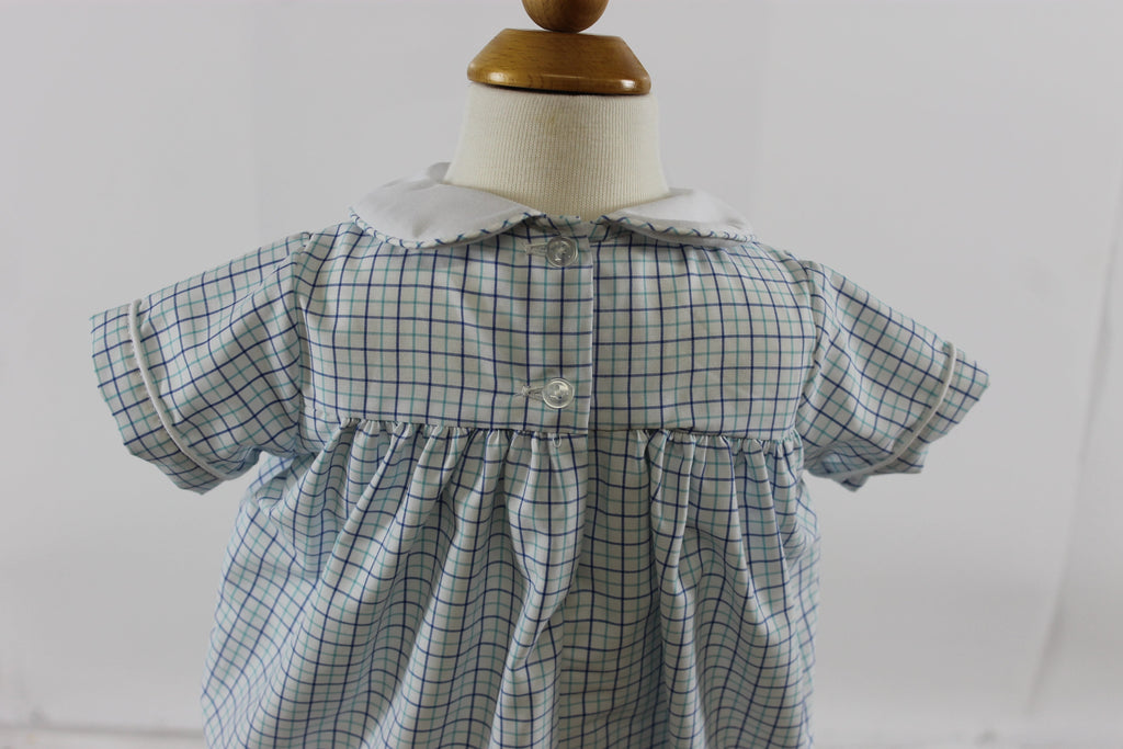 Andrew Bubble - blue mint plaid