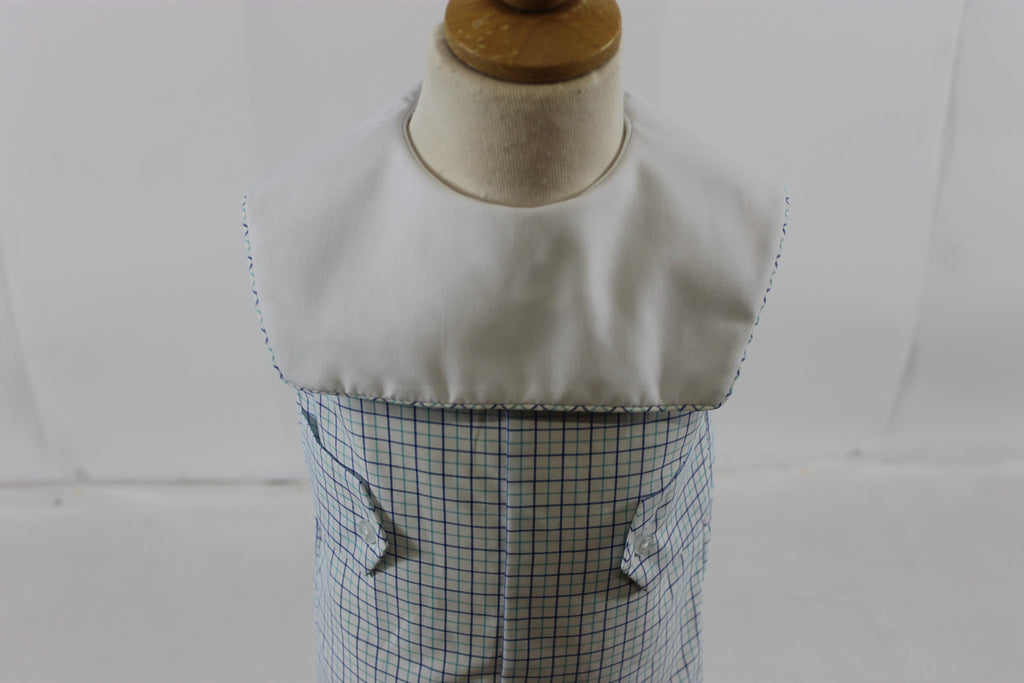 Bill Romper - Blue mint plaid