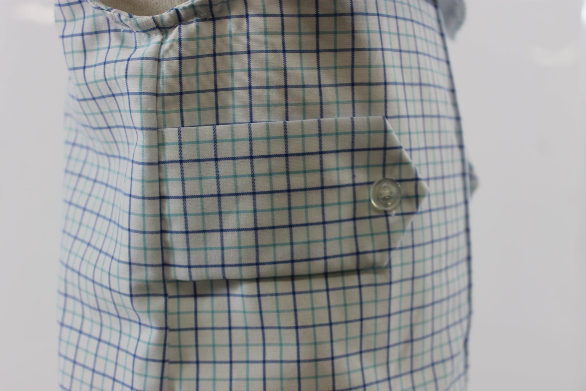 Bill Romper - Blue mint plaid