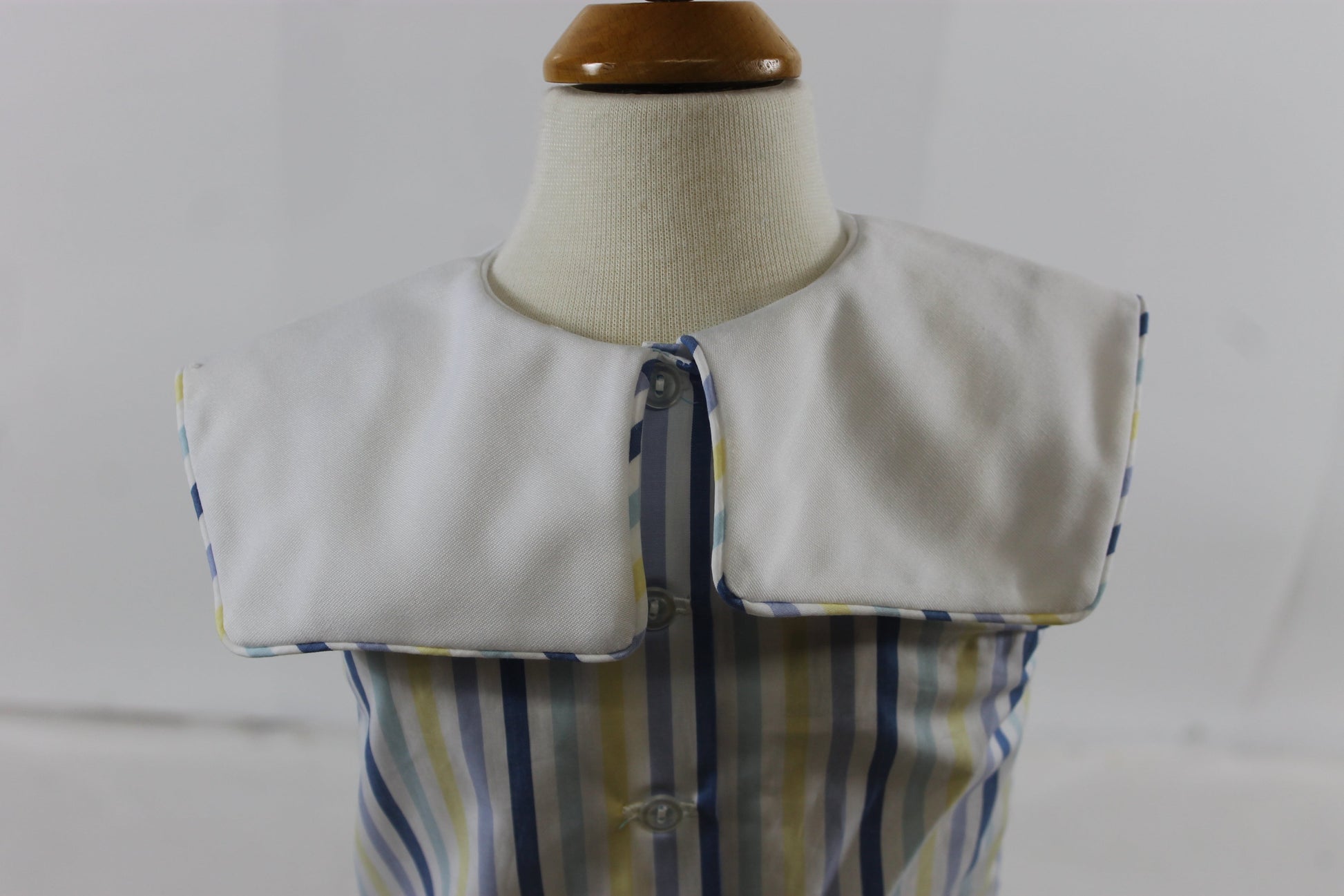 Bill Romper - yellow peri stripe